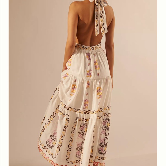 Anthropologie Medallion Halter Maxi - Picture 3 of 11